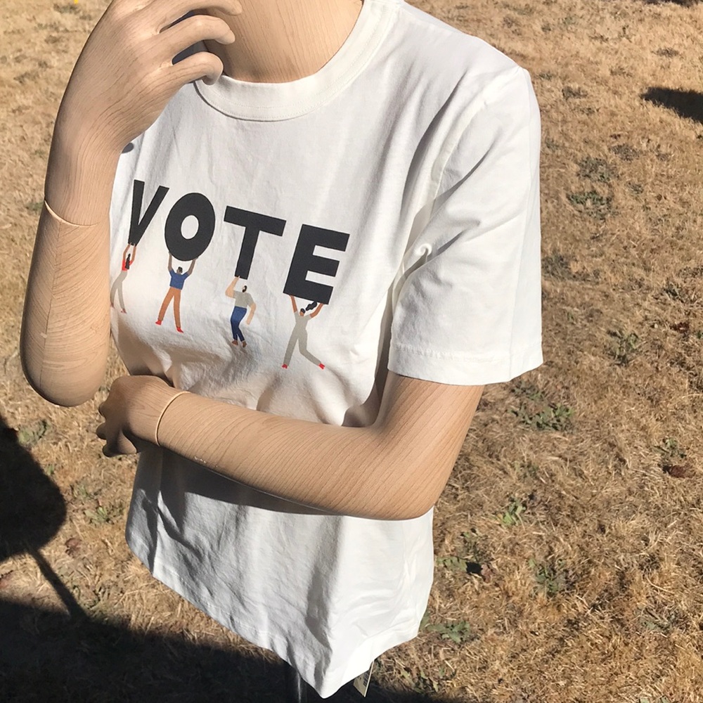 🆕Madewell VOTE Tees Made in USA New NWT - Picture 3 of 13